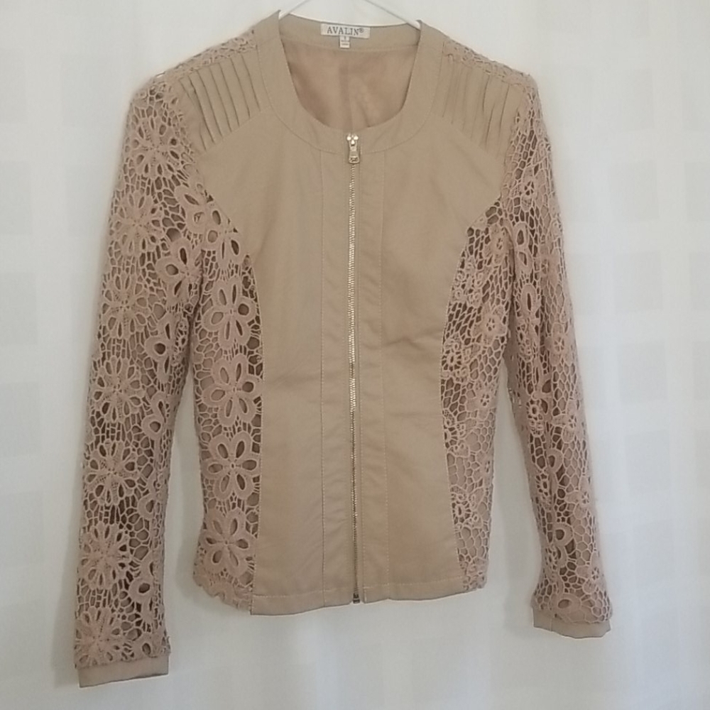 Avalin vegan leather jacket, small